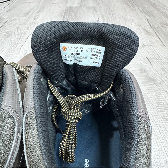 Timberland Mt. Maddsen Hiking Boots Mens Size 12 Brown Leather Waterproof 2730R - Picture 6 of 10